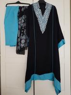 Maat S zwart blauwe indiase Marokkaanse pak jurk broek, Overige typen, Blauw, Ophalen of Verzenden, Zo goed als nieuw