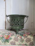 ~ oud emaille theelichtje, bricbracbrocante ~, Antiek en Kunst, Ophalen of Verzenden