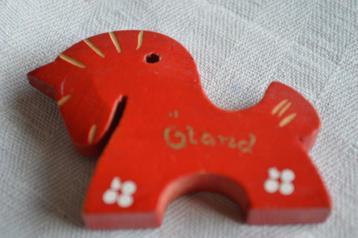 Oland/Zweden  houten kerstboomhangertje handbeschilderd  beschikbaar voor biedingen