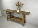 Sidetable Woods | Meerder maten | Handgemaakt | Baan Woods, 100 tot 150 cm, Nieuw, Ophalen of Verzenden, Side table, Sidetable, Landelijk, Robuust, Industrieel, Hout