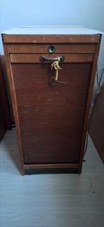 Vintage rolluikkastje was onderdeel  van een  bureau., Ophalen, Gebruikt