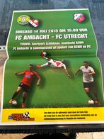 Poster FC Ambacht - FC Utrecht 2015, Verzamelen, Sportartikelen en Voetbal, Ophalen of Verzenden, Zo goed als nieuw, F.C. Utrecht