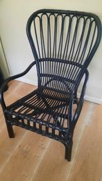 Rotan stoel Ikea, Huis en Inrichting, Stoelen, Ophalen, Gebruikt, Zwart, Riet of Rotan