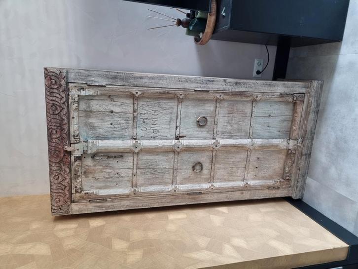 Kast ibiza/India bohemian style, Huis en Inrichting, Kasten | Dressoirs, Zo goed als nieuw, 50 tot 100 cm, 25 tot 50 cm, Met deur(en)