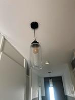 3x hanglamp in glazen pot, Huis en Inrichting, Lampen | Hanglampen, Ophalen, Zo goed als nieuw, Minder dan 50 cm