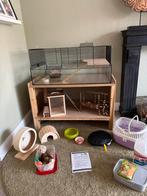 Goud hamster kooi zwart 80 x 49 x 22 cm. Nieuw!, Dieren en Toebehoren, Minder dan 60 cm, Kooi, Ophalen of Verzenden, Zo goed als nieuw