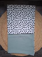 Wafeldeken groen/print, Ophalen of Verzenden, Zo goed als nieuw, 100 cm of meer, Deken