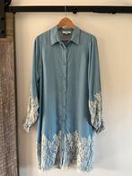 Shoeby Jurk Fred van Leer denim lace mini jurk blauw kant, Blauw, Maat 46/48 (XL) of groter, Nieuw, Ophalen of Verzenden