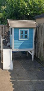 Speelhuis beach lodge XL, blauw, Tuin en Terras, Tuinhuizen, Ophalen of Verzenden, Zo goed als nieuw, Hout