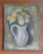 Vaas bloemen, Antiek en Kunst, Kunst | Schilderijen | Klassiek, Ophalen of Verzenden