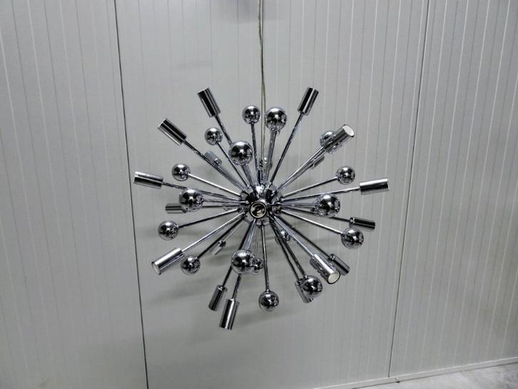 Mooie Sputnik kroonluchter, Huis en Inrichting, Lampen | Plafondlampen, Gebruikt, Ophalen of Verzenden