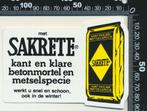 Sticker: Sakrete - Kant en klare betonmortel en metselspecie, Ophalen of Verzenden, Zo goed als nieuw, Bedrijf of Vereniging