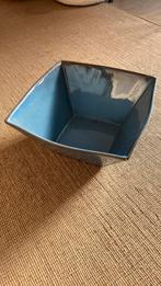 Keramiek schaal blauw, Ophalen, Zo goed als nieuw, Vierkant, Schaal