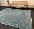 Brink en Campman Wedgwood Arris teal tapijt 250 x 300 cm, 200 cm of meer, Nieuw, Rechthoekig, Blauw