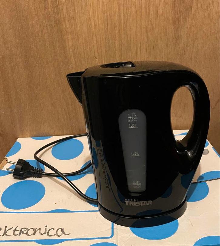 Tristar Waterkoker 1.7L - Zwart, Witgoed en Apparatuur, Waterkokers, Zo goed als nieuw, 1 tot 2 liter, Ophalen of Verzenden