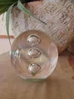 Glazen bol met luchtbellen presse papier, Antiek en Kunst, Ophalen of Verzenden