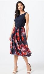 Prachtige navykleurige jurk VERA MONT D/NL 44/46, Maat 42/44 (L), Zo goed als nieuw, Vera Mont, Onder de knie