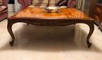 Klassieke mahonie salontafel, Huis en Inrichting, Tafels | Salontafels, 100 tot 150 cm, Vierkant, Ophalen of Verzenden, Zo goed als nieuw