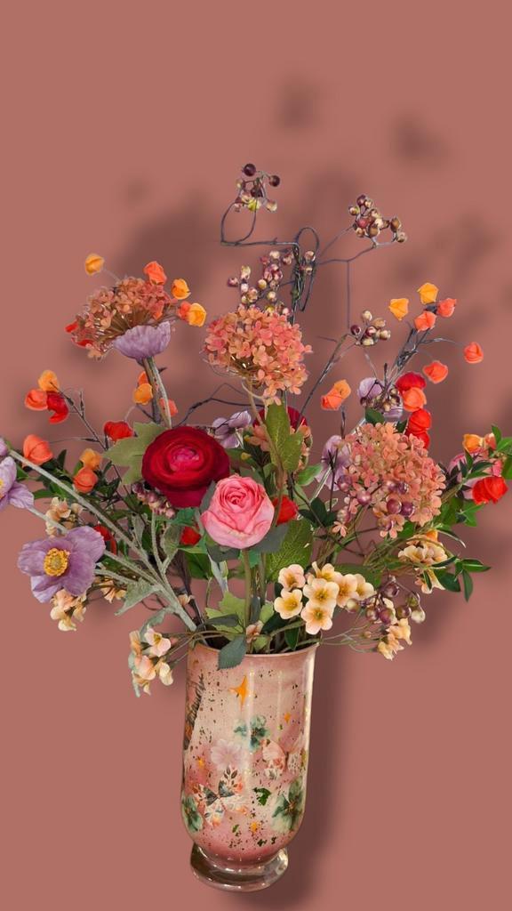 Mooi boeket - herfstkleuren, Huis en Inrichting, Woonaccessoires | Kunstplanten en Kunstbloemen, Nieuw, Ophalen of Verzenden