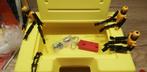 Gele K'NEX Box met Onderdelen, Poppetjes en Motor, Ophalen of Verzenden, Gebruikt, K'nex