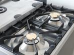 Luxe Fornuis Boretti 90cm antraciet rvs Frytop GASOVEN, Witgoed en Apparatuur, Fornuizen, 60 cm of meer, Ophalen of Verzenden