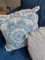 Decoratieve kussens - Blauw & Mintgroen, Ophalen of Verzenden, Zo goed als nieuw, Blauw, Vierkant
