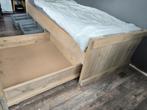 1 persoons bed van steigerhout. Extra lang., Huis en Inrichting, Slaapkamer | Bedden, Ophalen, 90 cm, Eenpersoons, Steigerhout