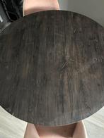Ronde eettafel met 4 stoelen, Huis en Inrichting, Tafels | Eettafels, Ophalen, Zo goed als nieuw, Rond, 100 tot 150 cm