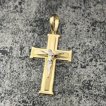 14k gouden kruis hanger nieuw italy beschikbaar voor biedingen