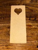 Houten Bordje met Hart - Nieuw!, Huis en Inrichting, Woonaccessoires | Wanddecoraties, Ophalen of Verzenden, Nieuw