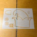 Stencil / tekenmal elf huisje / muts, Ophalen of Verzenden, Nieuw, Overige thema's, Pons of Mal