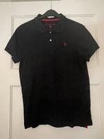 U.S  polo ASSN  zwarte heren  polo korte mouw rood merk, Maat 48/50 (M), Zwart, Ophalen of Verzenden, Zo goed als nieuw