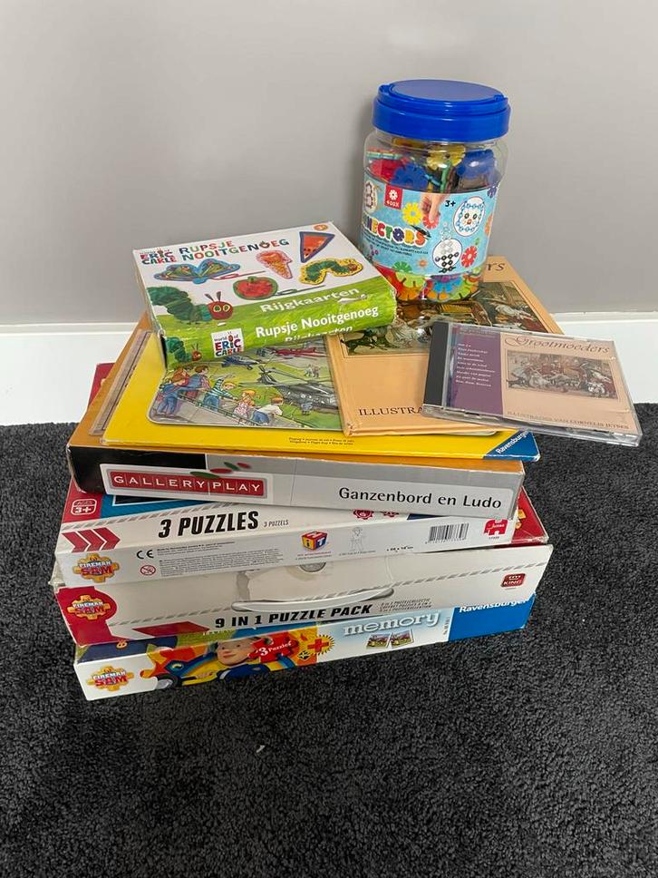Speelgoed/Puzzel/CD pakket, Kinderen en Baby's, Speelgoed | Educatief en Creatief, Gebruikt, Knutselen, Bouwen, Puzzelen, Met geluid