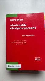 T. Blom - Arresten strafrecht/strafprocesrecht 2022, Ophalen of Verzenden, Zo goed als nieuw, T. Blom