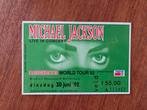 Michael Jackson Dangerous World Tour 1992 ticket, Ophalen of Verzenden, Zo goed als nieuw, Gebruiksvoorwerp