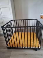 Kinderbox, donkerbruin, Ophalen, Gebruikt, Rechthoekig, Boxkleed