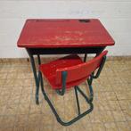 Jaren 50 / Jaren 60 Tafeltje / Bureautje en Stoeltje, Kinderen en Baby's, Kinderkamer | Tafels en Stoelen, Ophalen, Gebruikt, -