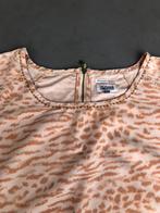 Bruin/oranje Hilfiger Denim blouse, maat L, Verzenden, Maat 42/44 (L), Oranje, Zo goed als nieuw