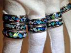 Opal Inlay Ringen - Stainless Steel, Overige kleuren, 20 of groter, IJzer of Staal, Nieuw
