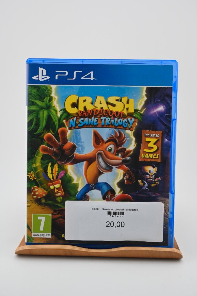 Crash Bandicoot N-sane Trilogy - PS4, Spelcomputers en Games, Games | Sony PlayStation 4, Gebruikt, Avontuur en Actie, 1 speler
