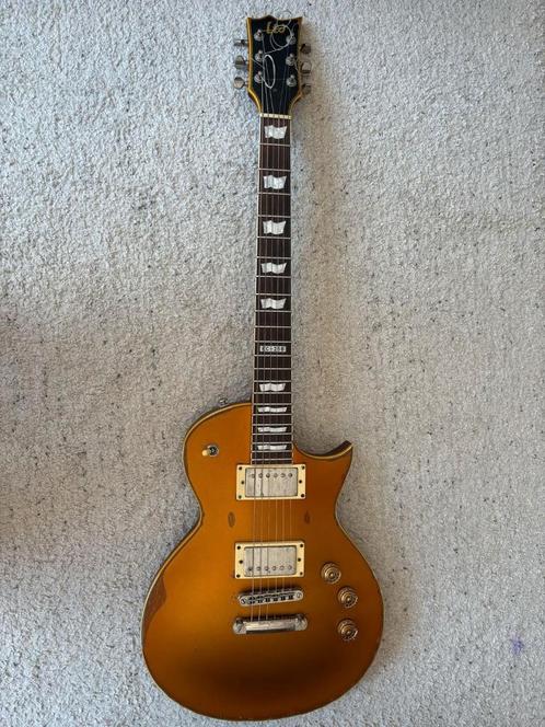 ESP LTD EC-256 Distressed | Gold top, Muziek en Instrumenten, Snaarinstrumenten | Gitaren | Elektrisch, Zo goed als nieuw, Overige merken