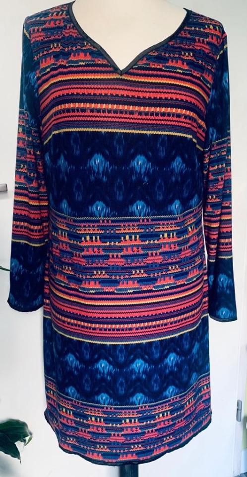 Verkoelend jurkje mt M, Kleding | Dames, Jurken, Zo goed als nieuw, Maat 38/40 (M), Blauw, Boven de knie, Ophalen of Verzenden