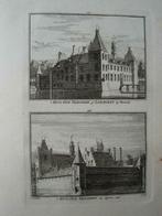 297-298 / Warmond  Huis Oud Teillingen  Kopergravure 1750, Antiek en Kunst, Kunst | Etsen en Gravures, Ophalen of Verzenden