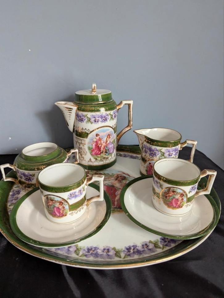 Austria . ca . 1920 . Tet - a- tet  servies, Antiek en Kunst, Antiek | Servies compleet, Ophalen of Verzenden