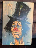 Oude Prent 'Clown au Chapeau' - Brocante, Antiek en Kunst, Ophalen of Verzenden