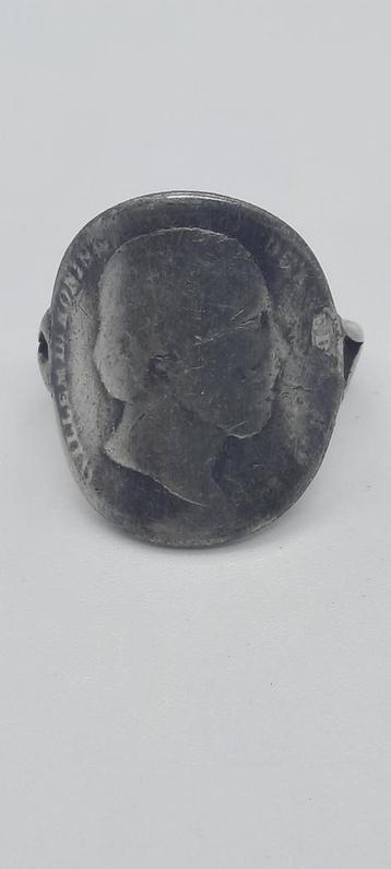 Vintage Zilveren Munt koning Willem2  1886 beschikbaar voor biedingen