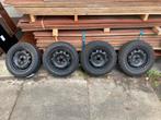Originele VW stalen velgen 14 inch 5x100 met banden – ET35, Auto-onderdelen, Banden en Velgen, Ophalen, 14 inch, Gebruikt, Banden en Velgen