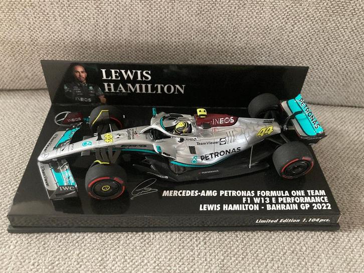 ✅ Lewis Hamilton 1:43 Bahrain GP 2022 Mercedes W13 F1, Verzamelen, Automerken, Motoren en Formule 1, Nieuw, Formule 1, Ophalen of Verzenden