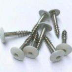 50 -100 st Trespa schroeven RVS, WIT (RAL 9010) 25 mm wanden, Ophalen of Verzenden, Nieuw, Minder dan 180 cm, Balken