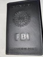 FBI Police Badge FBI in Leren Holder Politie Badge Embleem, Ophalen of Verzenden